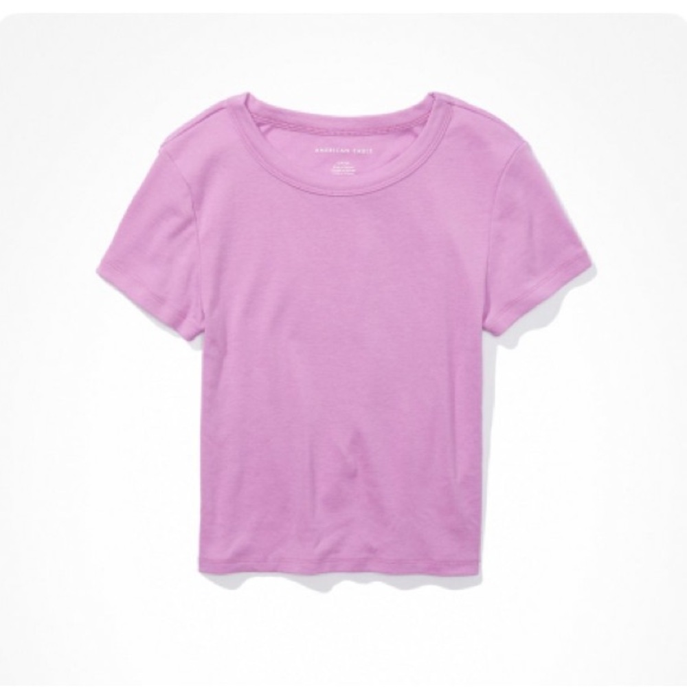 AE CROPPED HEY BABY TEE